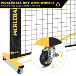 Portable Pickleball Net with Wheels - Regulation Size