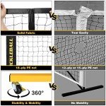 Portable Pickleball Net with Wheels - Regulation Size