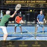 Portable Regulation Pickleball Net with Wheels