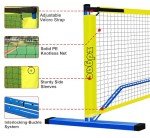 Portable Pickleball Set with 4 Balls & Net