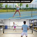 Portable Pickleball Net with Wheels - Regulation Size