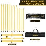 Portable Regulation Pickleball Net with Wheels