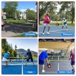 Portable Pickleball Set with 4 Balls & Net