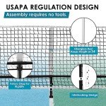 RXUTOTE 22 FT Portable Pickleball Net Set
