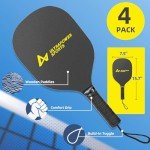 Portable 22Ft Pickleball Net Set with Paddles