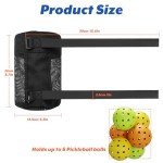 Adjustable Pickleball Ball Holder and Storage Bag