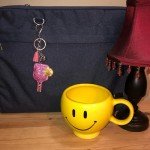Sparkly Pickleball Keychain with Pink Paddle Charm