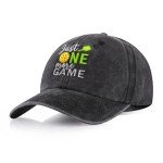 Adjustable Gray Baseball Cap for Pickleball Lovers