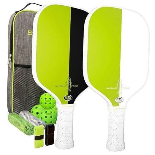 USAPA Approved Pickleball Set - 2 Paddles & Accessories