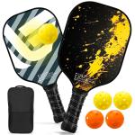 NFTIGB Pickleball Paddles Set with 4 Balls