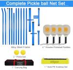 Zdgao Pickleball Set with 4 Paddles and Net