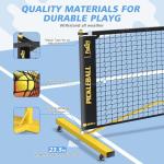 Fostoy Portable Pickleball Net Set with Paddles