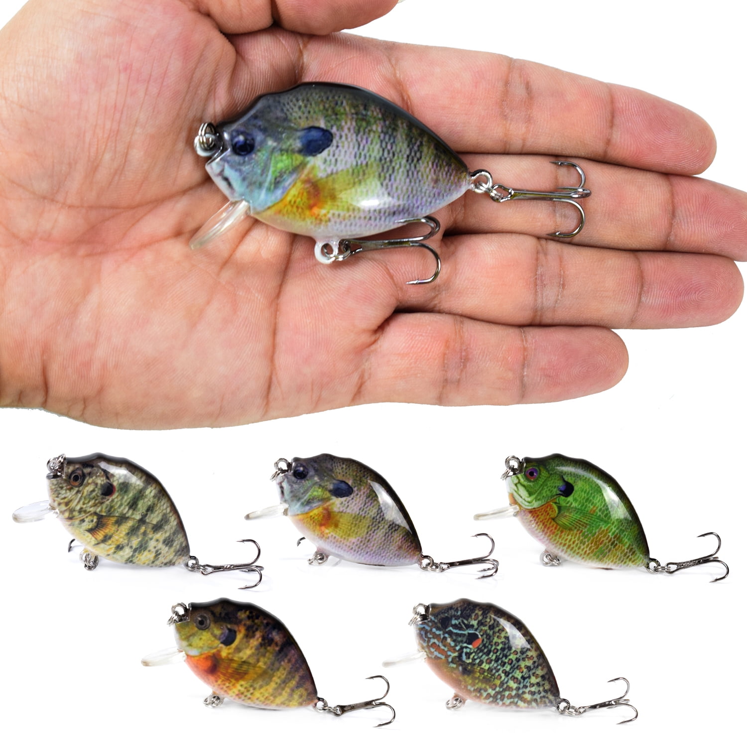 5PCS 6cm 15g Mini Wobbler Fishing Lures