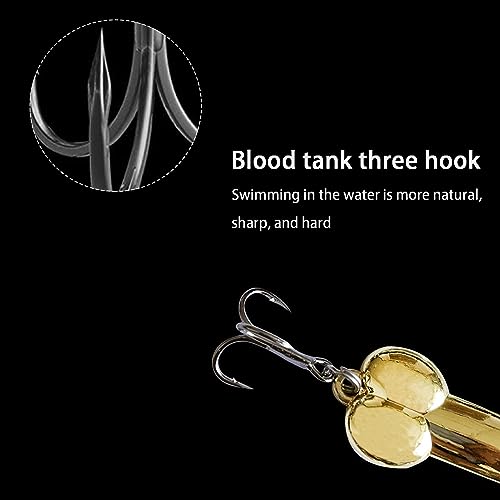 Funny Bass Fishing Lures - 4Pcs Set (Silver, Gold)