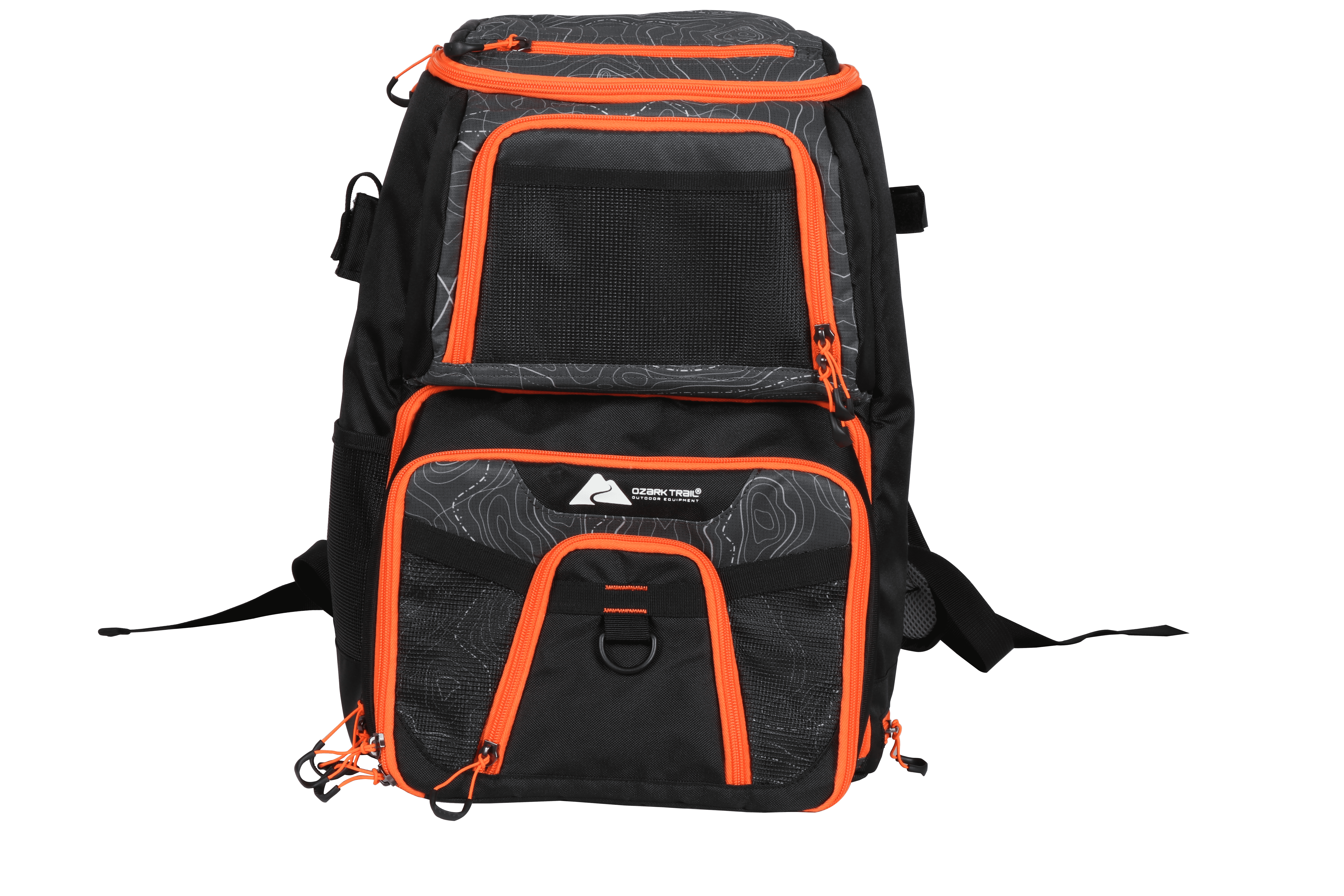 Elite Fishing Tackle Backpack with Bait Cooler, Black