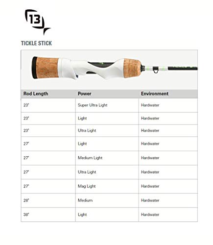 13 FISHING Tickle Stick Ice Rod - 23" Light