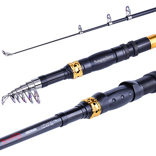 Sougayilang Telescopic Fishing Rod - Ultralight Carbon Fiber