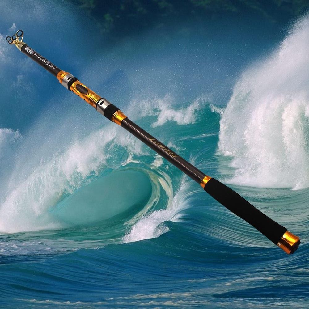 Telescopic Spinning Fishing Rod Tackle Carbon Fiber Pole