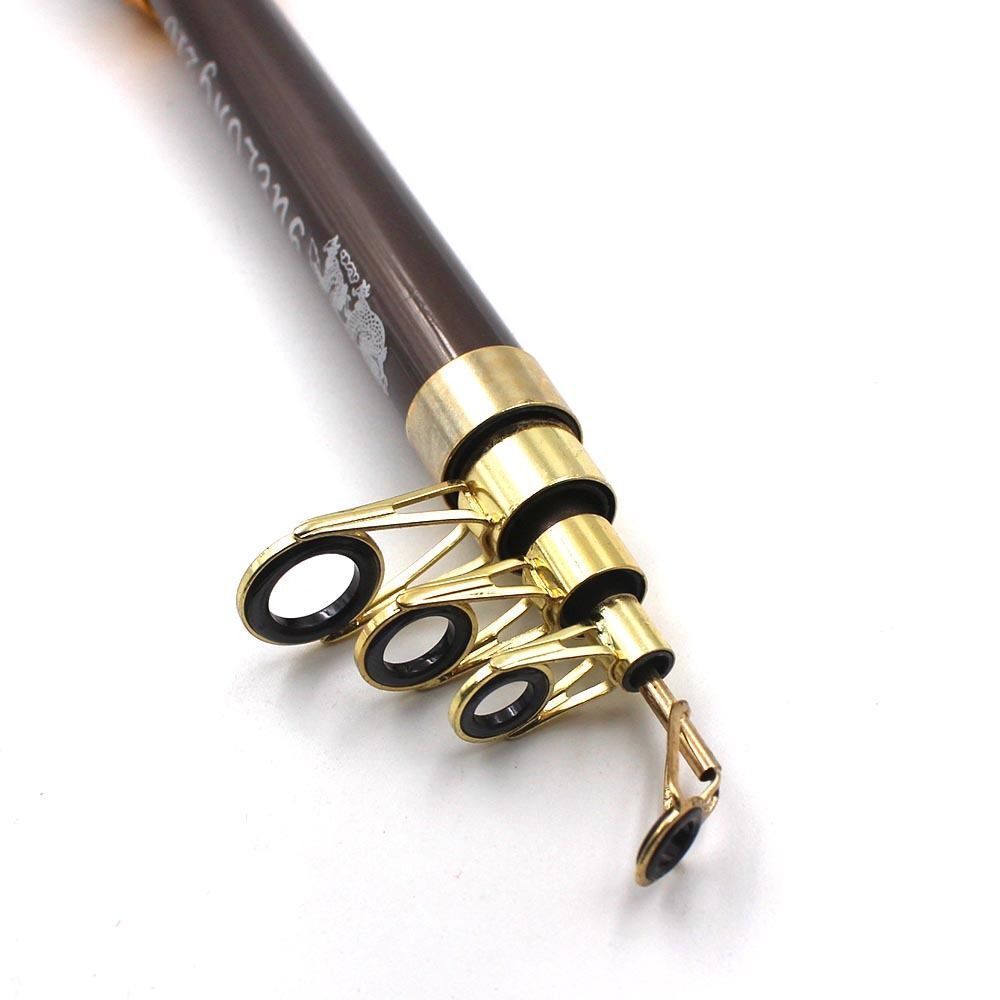 Telescopic Spinning Fishing Rod Tackle Carbon Fiber Pole