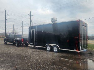Food Trailers with Restroom, Hood, and Fire System