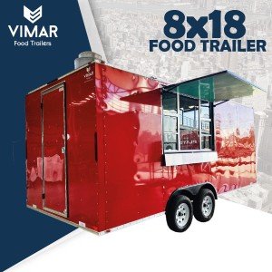 Custom 8x18 Food Concession Trailer for Sale