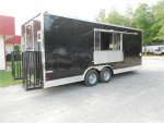 8.5x20 Enclosed BBQ Concession Food Trailer