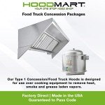 Hoodmart 6' Food Truck Hood System with Fire Suppression