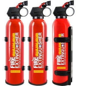 3-Pack Portable Fire Extinguishers for Kitchens & Trucks