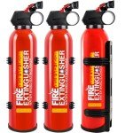 3-Pack Portable Fire Extinguishers for Kitchens & Trucks