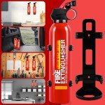 3-Pack Portable Fire Extinguishers for Kitchens & Trucks