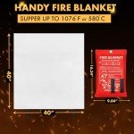 40”x40” Fire Blanket for Kitchen Safety