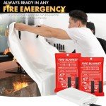 40”x40” Fire Blanket for Kitchen Safety