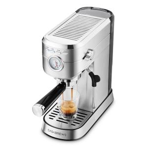 Stainless Steel Espresso Machine with Milk Frother