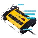 CRST 10-Outlet Heavy Duty Surge Protector Power Strip