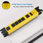 6-Outlet Heavy Duty Surge Protector with 6FT Cord