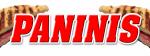 Paninis Decal Sticker for Food Trucks