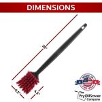 High Heat Resistant 20" Deep Fryer Cleaning Brush