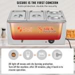 VEVOR 4-Pan Stainless Steel Food Warmer