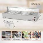 ROVSUN 96QT Electric Food Warmer with Glass Shield