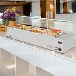 ROVSUN 96QT Electric Food Warmer with Glass Shield