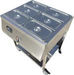 Gas Shark 6-Container Stainless Steel Food Warmer