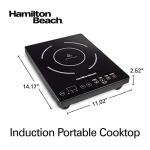 Hamilton Beach Portable Induction Cooktop Burner, 1800W