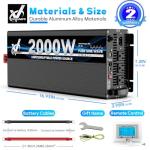 2000 Watt Automatic Backup Battery System for Food Trucks