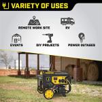 Dual Fuel 4750-Watt Portable Generator with Electric Start