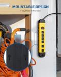 Heavy Duty 6-Outlet Power Strip with 15FT Cord