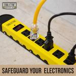 Heavy Duty Power Strip with 6 Outlets and 9 Ft Cord