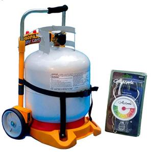 Portable Propane Tank Carrier Dolly with Fuel Gauge
