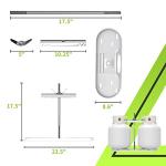 Dual Propane Tank Mount for RVs and Trailers