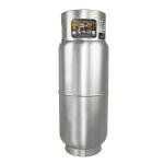 Flame King 43.5LB Aluminum Propane Tank with Gauge