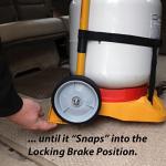 Portable Propane Tank Carrier Dolly with Fuel Gauge